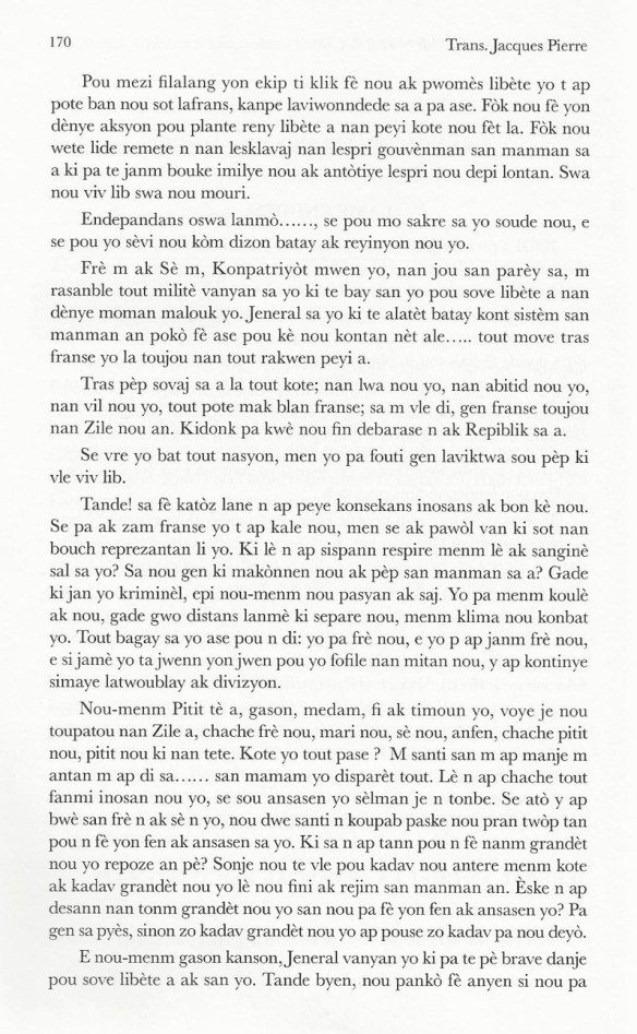 Traduction de L%27acte de l%27indépendance d%27Haïti en créole Haïtie_2