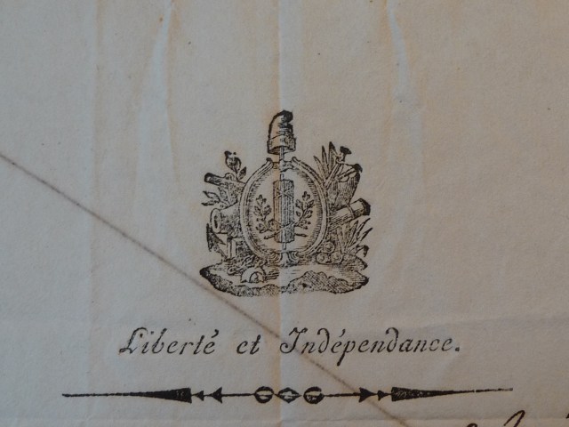 Document communicated by Philippe Girard, original in the Historical Society of Pennsylvania
