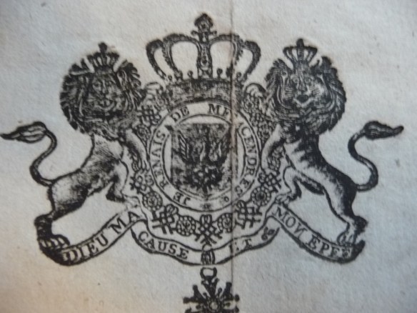 Document communicated by Philippe Girard, original 1814 document at the Boston Athenaeum